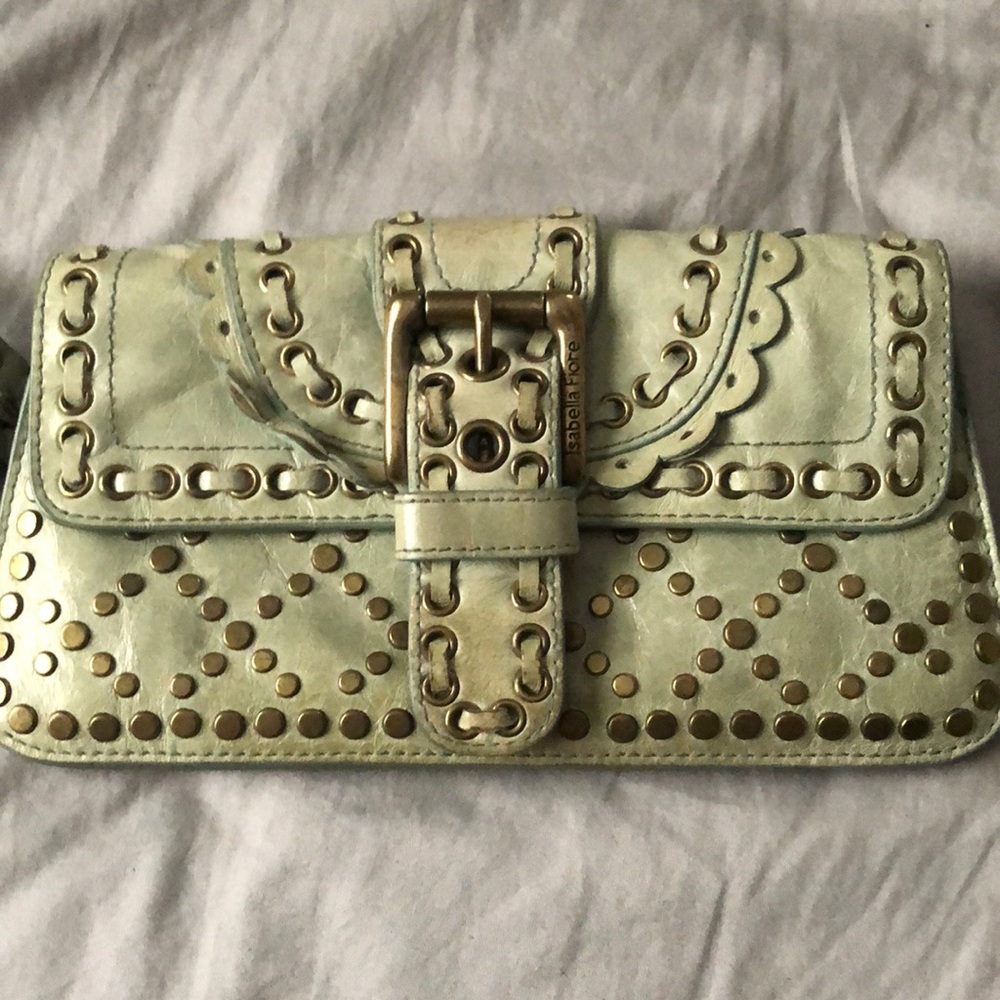 Isabella fiore green studs clutch - Picture 2 of 8